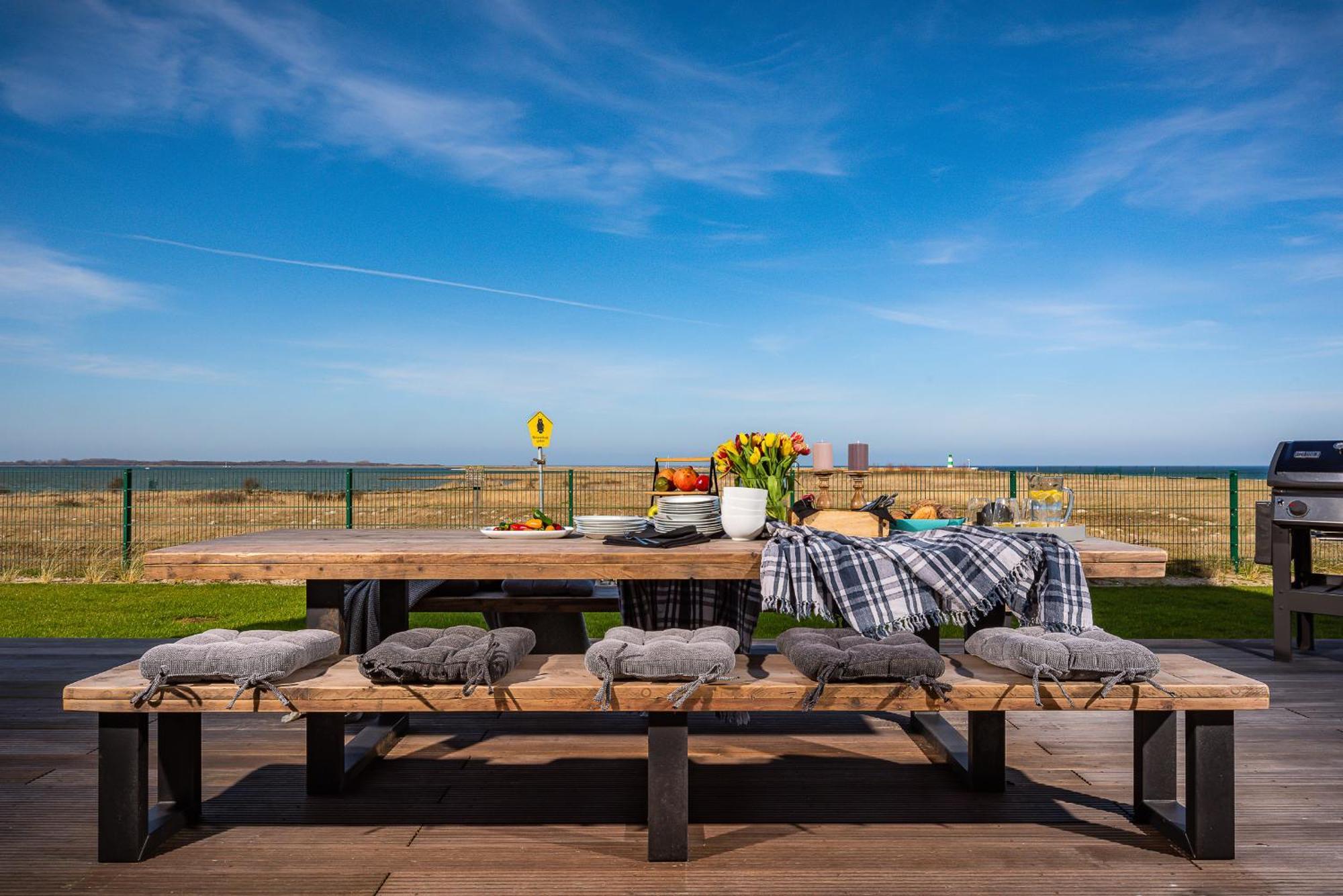 Villa King Erste Lage, Dachterrasse, Meerblick, Carport, Kamin, Sauna, Terrasse, Aussenrolllaeden Olpenitz Ngoại thất bức ảnh